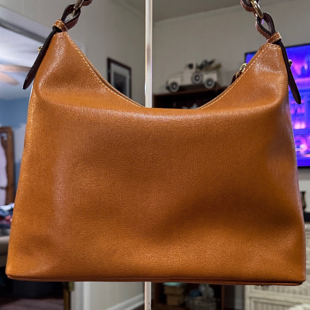 Dooney and Bourke Smooth Leather Hobo Bag - Picture 3 of 6